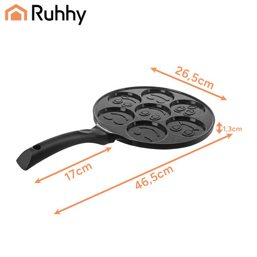 Tojás/palacsintasütő 26,5cm, 7 mélyedés, tapadásmentes bevonat