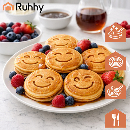 Tojás/palacsintasütő 26,5cm, 7 mélyedés, tapadásmentes bevonat