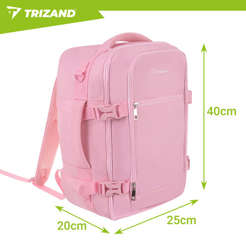 Trizand rózsaszín hátizsák 40x25x20 cm, kompakt, sokoldalú