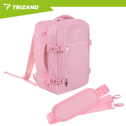 Trizand rózsaszín hátizsák 40x25x20 cm, kompakt, sokoldalú