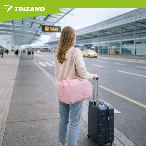 Trizand rózsaszín hátizsák 40x25x20 cm, kompakt, sokoldalú