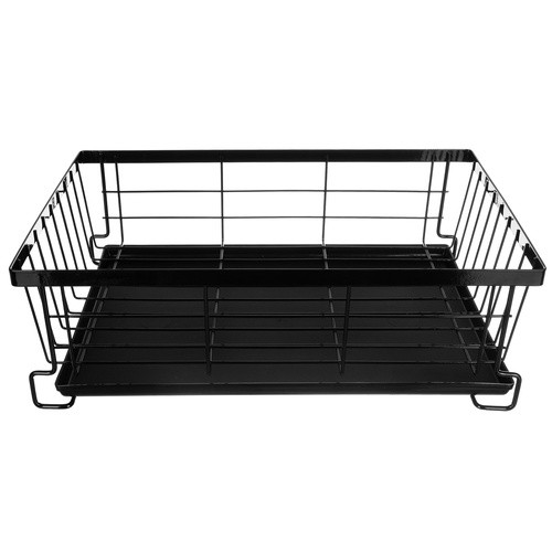 Kétszintes Ruhhy edényszárító - helytakarékos, csepegtetőtálcás