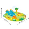 Dínós kerti mini aquapark csúszdával – 249x191x109 cm