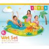 Dínós kerti mini aquapark csúszdával – 249x191x109 cm