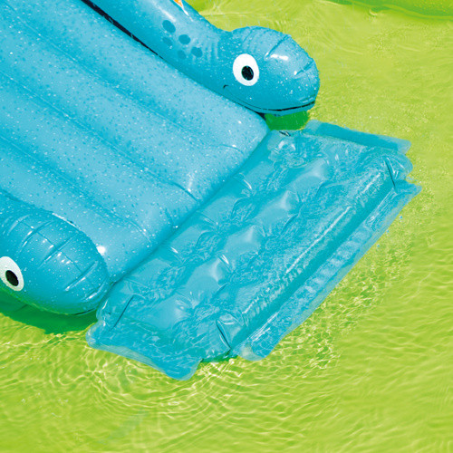 Dínós kerti mini aquapark csúszdával – 249x191x109 cm