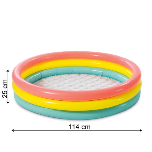 Intex 57412NP gyermekmedence - biztonságos, puha falú, 85x85x23 cm, kék