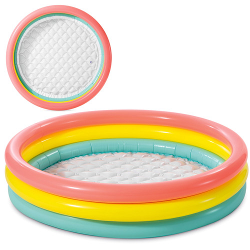 Intex 57412NP gyermekmedence - biztonságos, puha falú, 85x85x23 cm, kék