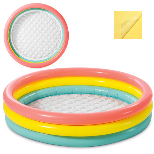 Intex 57412NP gyermekmedence - biztonságos, puha falú, 85x85x23 cm, kék