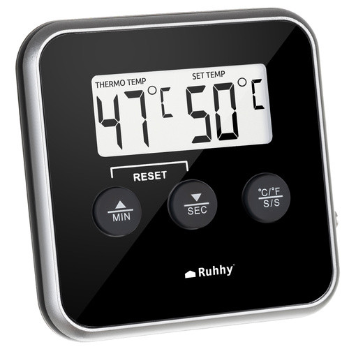 Ruhhy digitális konyhai hőmérő szondával, -20-250°C, időzítővel