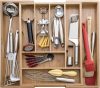 Ruhhy bambusz fiókrendező, kihúzható, 6-8 rekesszel – 33,5-50 cm széles
