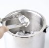 Ruhhy jégvödör szett fogóval és kanállal, 1,3L, duplafalú rozsdamentes acél