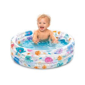   Intex 57106NP felfújható gyermekmedence, 61x22 cm, 28 l – tengeri állatokkal