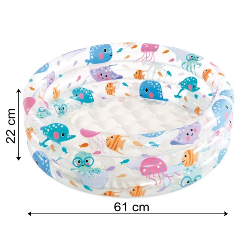 Intex 57106NP felfújható gyermekmedence, 61x22 cm, 28 l – tengeri állatokkal