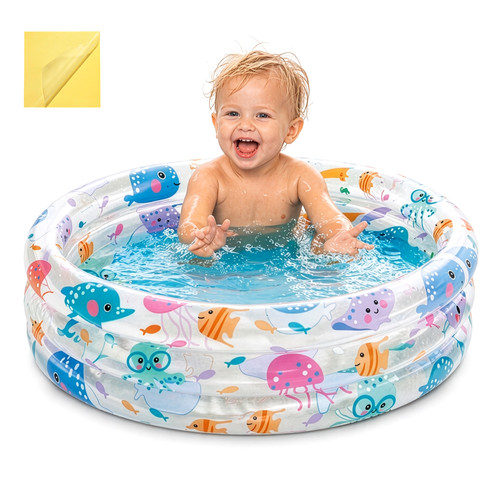 Intex 57106NP felfújható gyermekmedence, 61x22 cm, 28 l – tengeri állatokkal