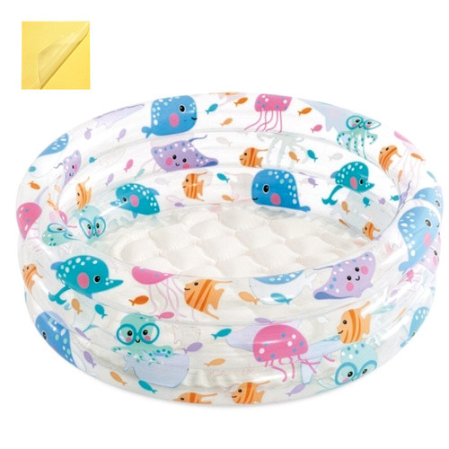 Intex 57106NP felfújható gyermekmedence, 61x22 cm, 28 l – tengeri állatokkal