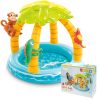INTEX Trópusi Sziget gyermekmedence, 102x86 cm, napellenzővel, 45 l