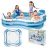 INTEX 56475NP felfújható medence 4 üléssel, 229x229x66 cm, 882L