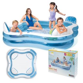   INTEX 56475NP felfújható medence 4 üléssel, 229x229x66 cm, 882L