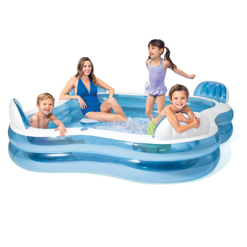INTEX 56475NP felfújható medence 4 üléssel, 229x229x66 cm, 882L