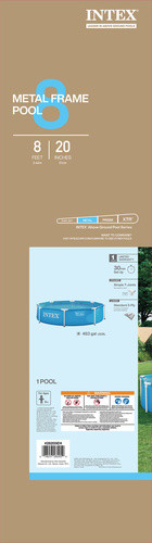 Intex 28205NP Metal Frame medence, 244x51 cm, 1820 l – Gyors felfrissülés