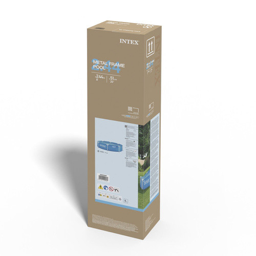 Intex 28205NP Metal Frame medence, 244x51 cm, 1820 l – Gyors felfrissülés