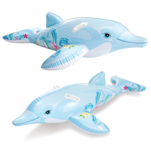Intex delfin felfújható matrac, 175x66 cm, 2 fogantyúval – Vízparti élmény