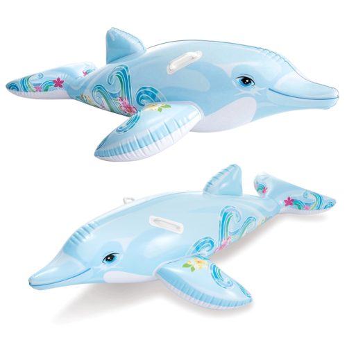 Intex delfin felfújható matrac, 175x66 cm, 2 fogantyúval – Vízparti élmény