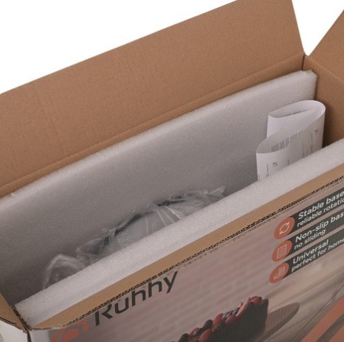 Ruhhy fém forgó tortatál 30 cm, rozsdamentes acél, 20 kg teherbírás