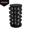 Ruhhy 20 db-os fűszertartó szett, 90 ml-es üvegekkel, 360° forgó állvánnyal
