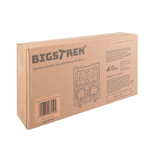 Bigstren 2 db-os vákuumos tapadókorong szett, 200 kg/db, 200 mm átmérő