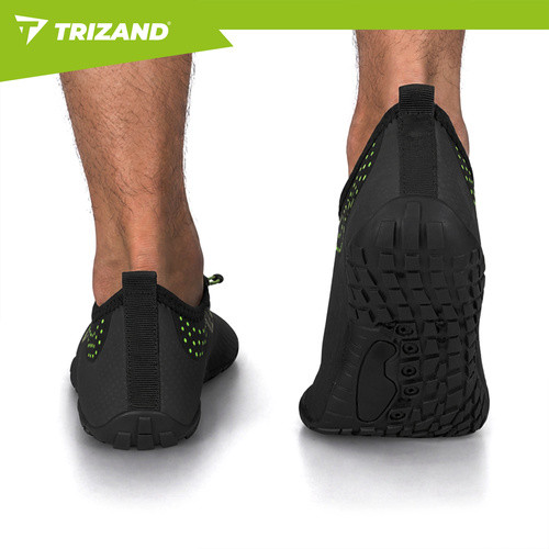 Trizand fekete vízi cipő 44-es méretben, 5mm-es csúszásmentes talppal
