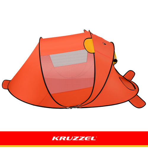 Kruzzel mackó strand sátor gyerekeknek, 180x95x82 cm, önfelállító