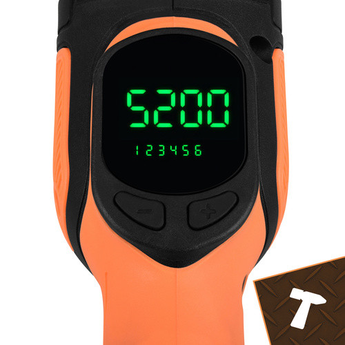 Bigstren 1000W DA autópolírozó 15mm lökettel, 125mm tárcsával, LED kijelzővel