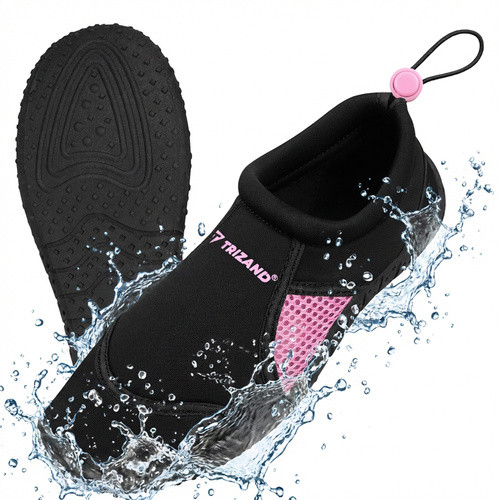 Trizand fekete-pink vízi cipő, 37-es méret, 5 mm-es csúszásmentes talppal