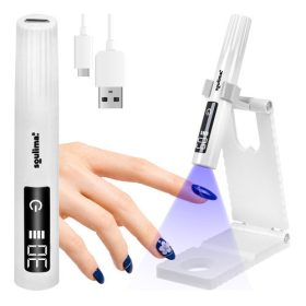   Soulima MINI 3W UV LED lámpa tartóval, USB-C töltéssel és LCD kijelzővel