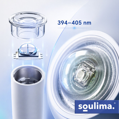 Soulima MINI 3W UV LED lámpa tartóval, USB-C töltéssel és LCD kijelzővel