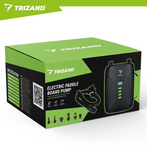 Trizand Akkumulátoros SUP Pumpa 20 PSI LCD 4000 mAh USB-C – Gyors Felfújás