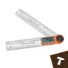 Bigstren 26957 elektronikus szögmérő 360° digitális vonalzó LCD kijelzővel
