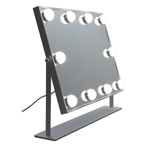 LED sminktükör 10 izzóval, 3 fényszínnel, érintőpanellel, fehér