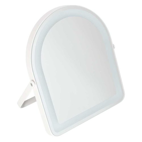 LED érintőképernyős sminktükör, 3 fényszínnel, állítható fényerővel, fehér