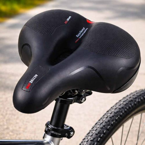 Rugalmas habszivacs kerékpár nyereg fényvisszaverővel