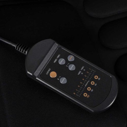 Hátmasszírozó melegítő masszázs szőnyeg az autósüléshez