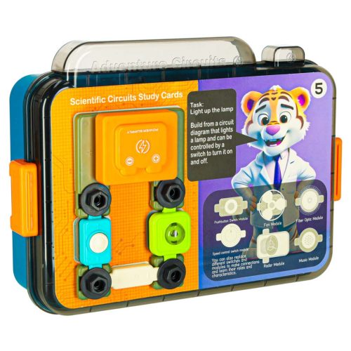 Kis villanyszerelő oktatási készlet 12 kártya 58 elem