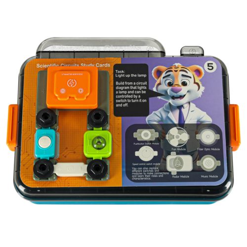 Kis villanyszerelő oktatási készlet 12 kártya 58 elem