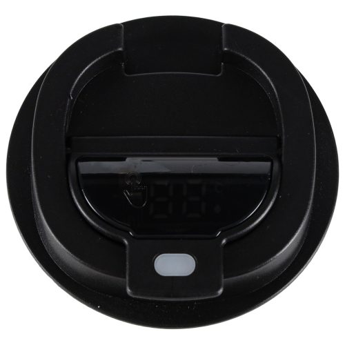 Termikus bögre szájkosárral LED termosz 500ml fekete