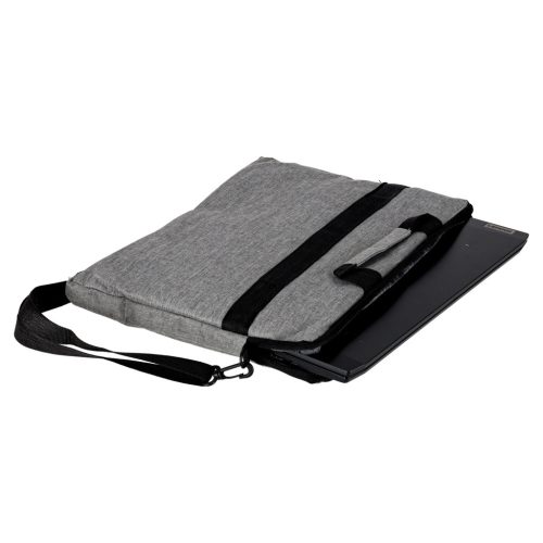 Laptop táska 15,6 hüvelykes táska pánttal aktatáska női férfi erős szürke