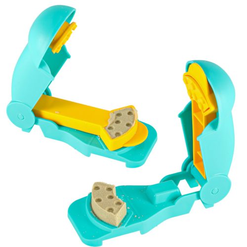 Gyermek homok 1100g vár járművek járművek formák figurák kreatív készlet