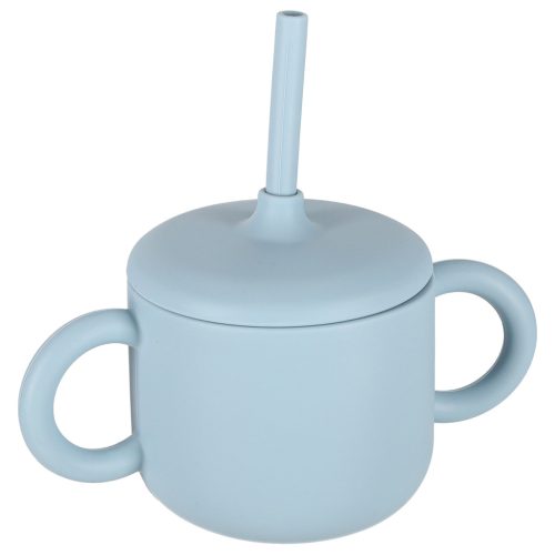 Gyermek szilikon evőeszköz készlet 8 darab menta