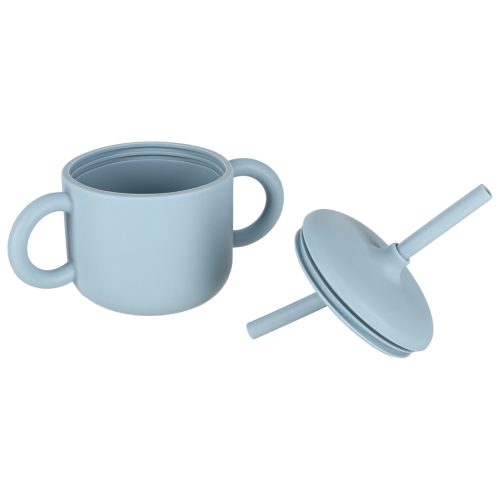 Gyermek szilikon evőeszköz készlet 8 darab menta