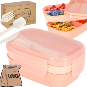 Sárgabarack rekeszes ebéddoboz, 1900 ml